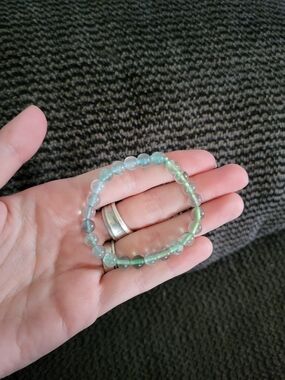 Fluorite Bracelet, 6 Inch Bracelet, Small, Gemstone Bracelet, Fluorite
